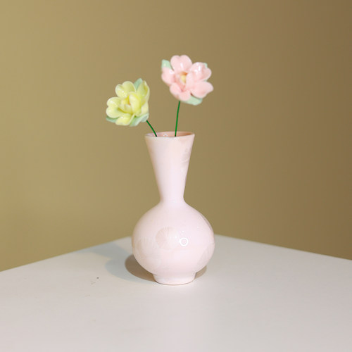 陶瓷ins风迷你结晶冰晶瓷花瓶