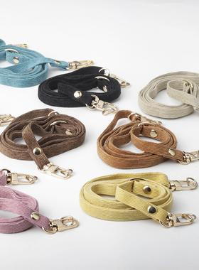 1cm宽斜跨带小包带条绒灯芯绒包肩带调节长肩手工diy包配件51辅料