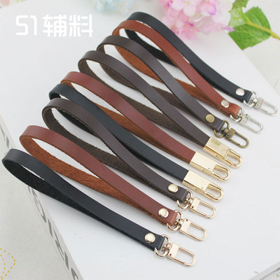 手工布艺1cm头层牛皮包带