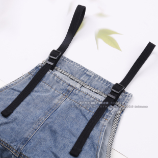 背带裤替换肩带女士儿童通用配件帆布可调缝纫背带裙上的带子两根