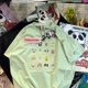 女 Pandaworks夏季 新潮牌减龄熊猫纸袋家重工刺绣纯棉T恤短袖 正品
