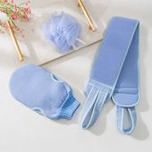 强力洗搓澡巾细砂免搓拉后背神器成人手套双面去污泥搓灰擦背家用