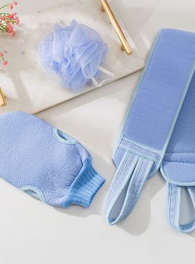 强力洗搓澡巾细砂免搓拉后背神器成人手套双面去污泥搓灰擦背家用