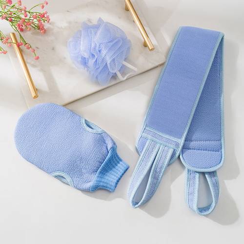 强力洗搓澡巾细砂免搓拉后背神器成人手套双面去污泥搓灰擦背家用