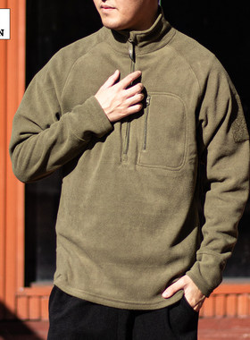 KIDON摇粒绒内衣L2高性能冬季户外通勤防风抓绒透气保暖卫衣