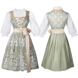 万圣节狂欢装德国啤酒节服装分码吊带裤套装巴伐利亚女款服