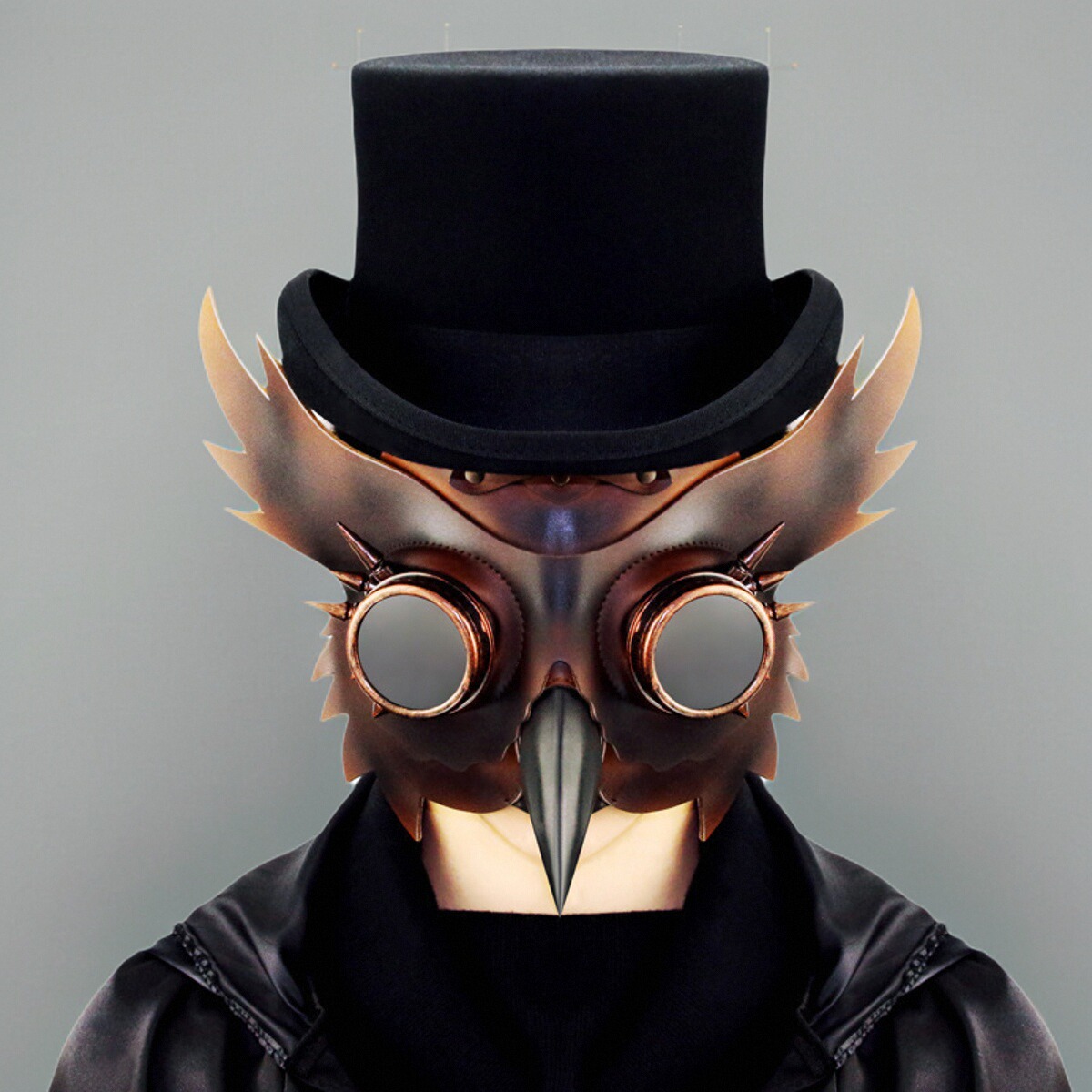 亚马逊ebay蒸汽朋克中世纪瘟疫鸟嘴面具万圣节PU动物面具酒吧道具