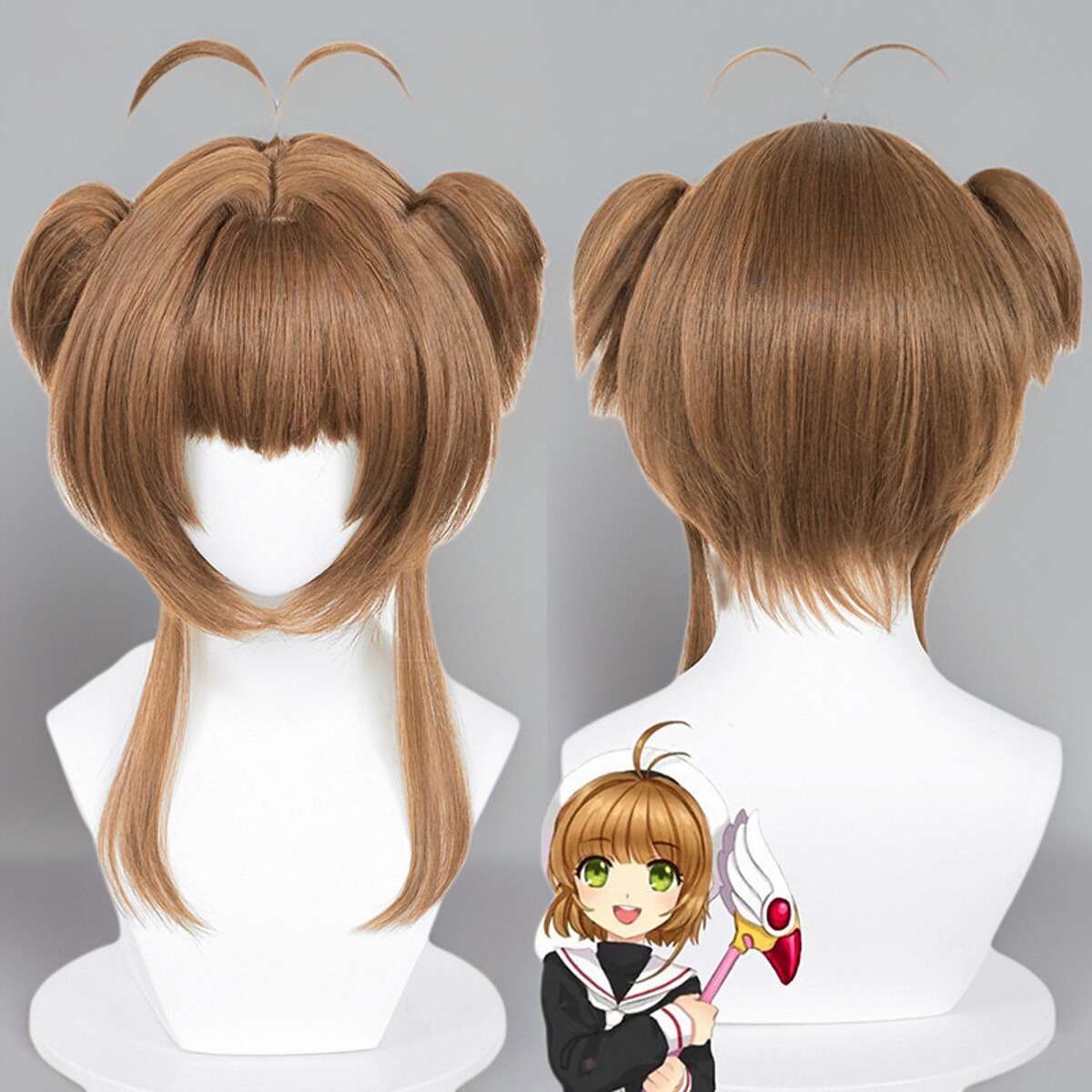 2025新款魔卡樱小樱木之本樱知世百变小樱cos假发舞台表演道具