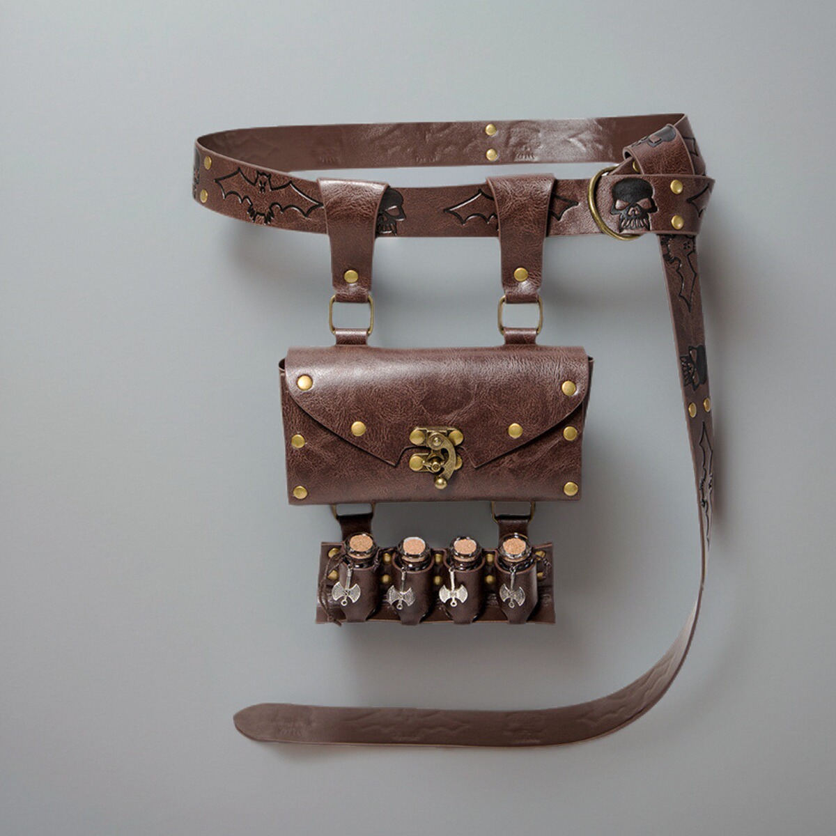 2025新款欧美朋克复古风女包户外休闲小众装饰腰包服装配件