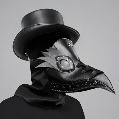 万圣节欧美瘟疫医生面具 亚马逊cosplay节日派对舞会表演道具头套