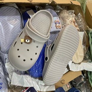 2025款EVA洞洞鞋花园鞋夏季青年男士沙滩鞋包头户外凉拖鞋