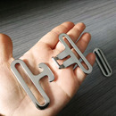 金属插扣 衣服对扣 高品质皮带扣 皮带配件5CM宽腰带用亮白色