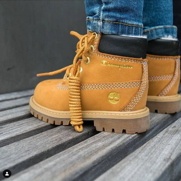 美国购入正品 添柏岚童鞋 timberland 儿童经典大黄靴防水防滑