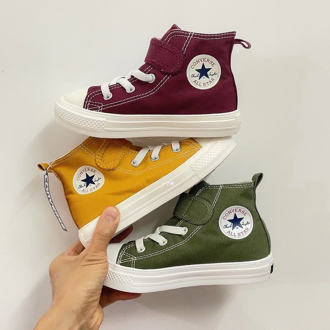 日本魔术贴帆布鞋Converse/匡威