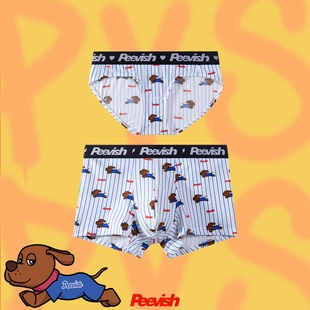 衩少女三角裤 霹危斯PEEVISH卡通可爱情侣纯棉抗菌平角内裤 男生裤