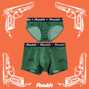 衩女三角内裤 霹危斯PEEVISH卡通可爱情侣抗菌纯棉平角内裤 男生裤