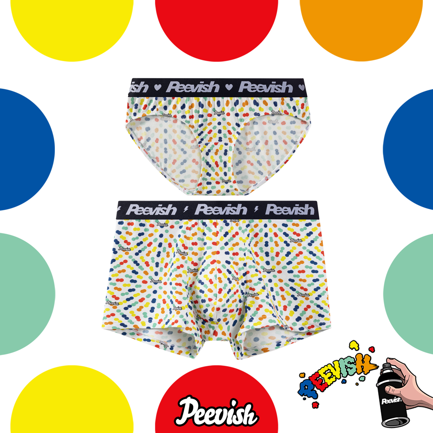 情侣纯棉平角内裤男生女三角内裤