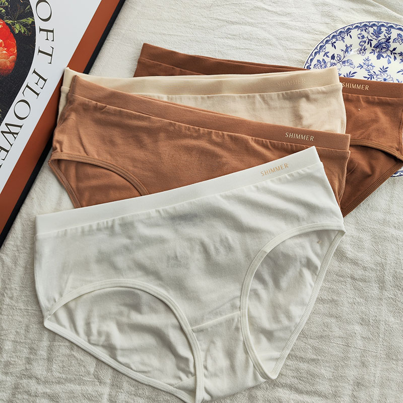 中低腰纯棉运动内裤女士三角裤