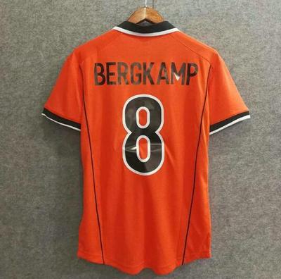 Retro 1998 Bergkamp Soccer Jersey
