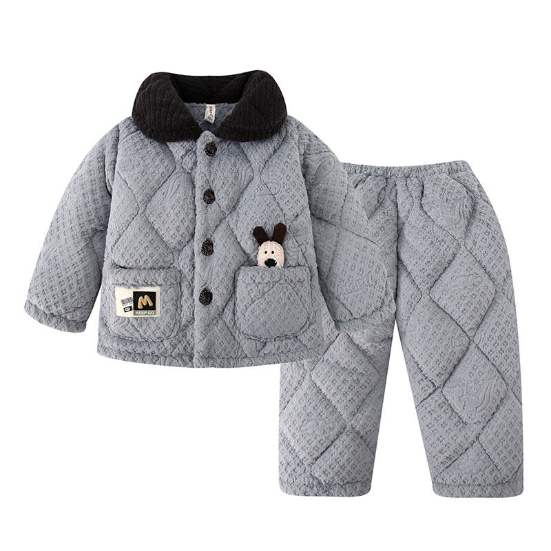 儿童加厚套装冬季男孩牛奶绒保暖家居服加绒加厚宝宝冬天厚实睡衣,童装/婴儿装/亲子装,家居服套装,淘宝优惠券,粉丝福利购,淘宝优惠卷