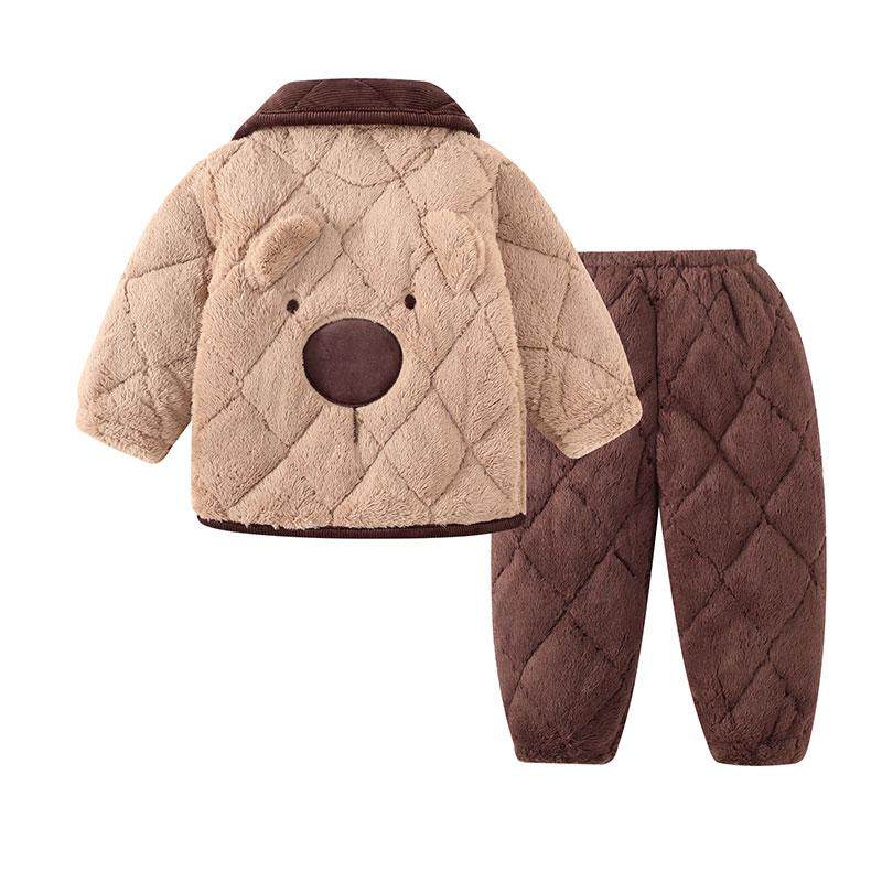 加厚儿童睡衣冬款男童三层加绒夹棉睡衣男孩小宝宝保暖家居服套装,童装/婴儿装/亲子装,家居服套装,淘宝优惠券,粉丝福利购,淘宝优惠卷