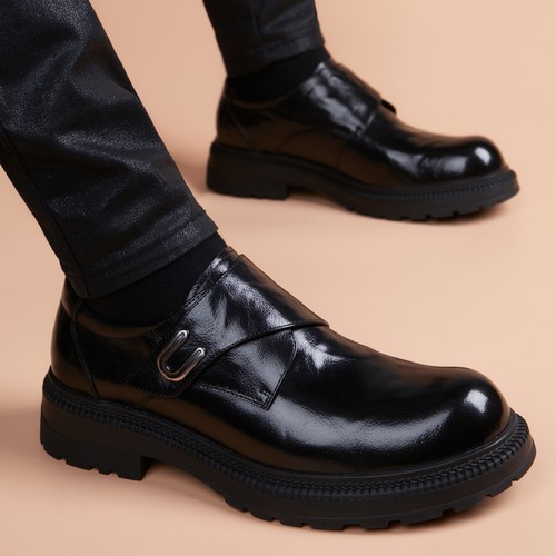 头层牛皮真皮男士皮鞋商务百搭