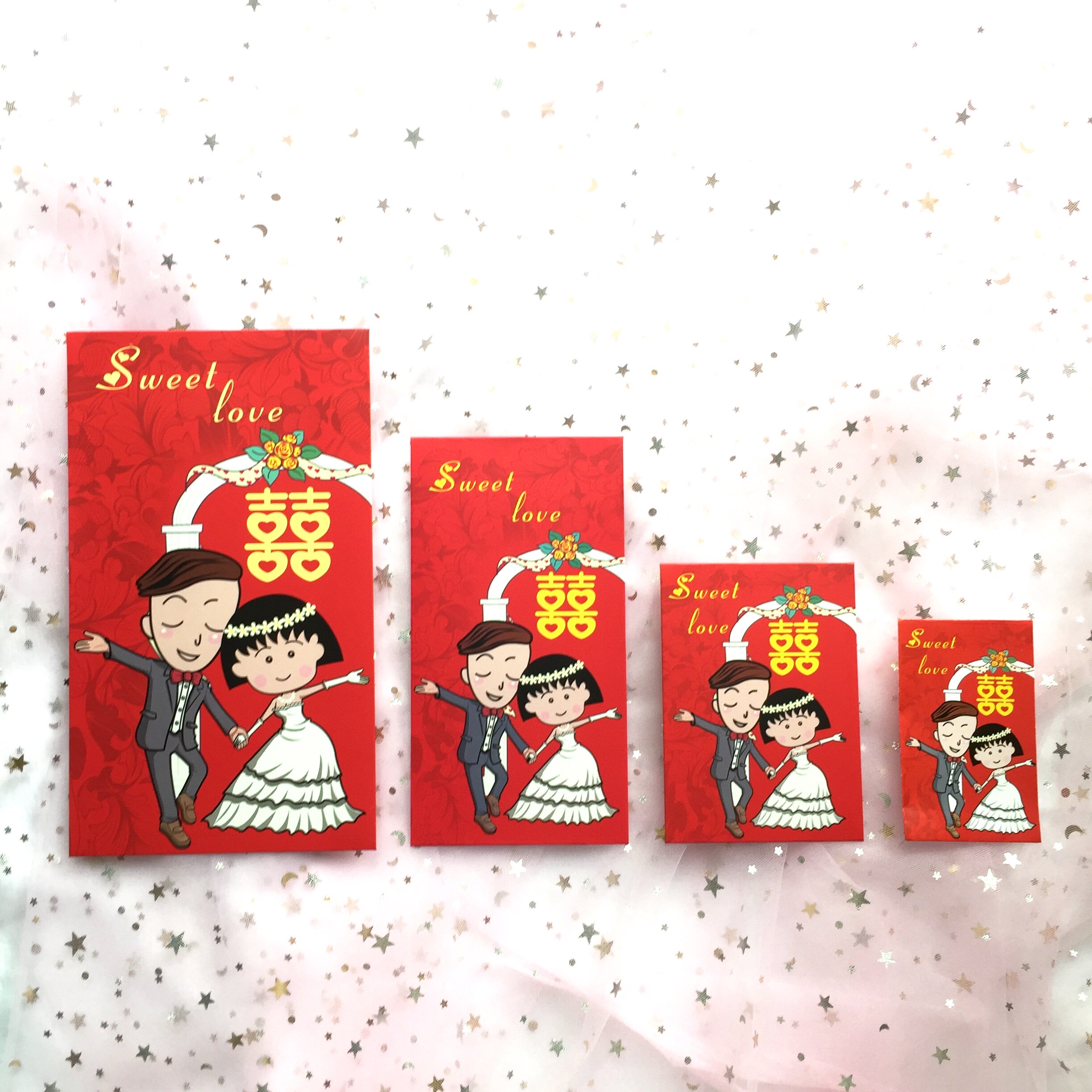 可爱卡通樱桃小丸子红包袋创意结婚喜庆新年礼金袋婚礼千百元迷你