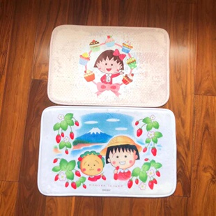 樱桃小丸子门口地垫卧室进门毛毯可爱卡通卫生间吸水垫子防滑家用