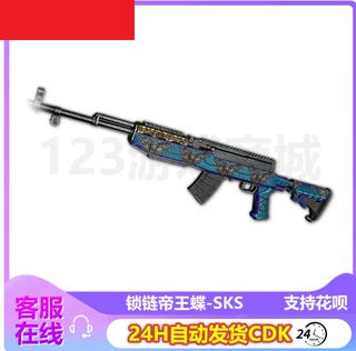 PUBG绝地求生枪皮肤异端锁链帝王蝶SKS武器吃鸡端游CDK兑换码
