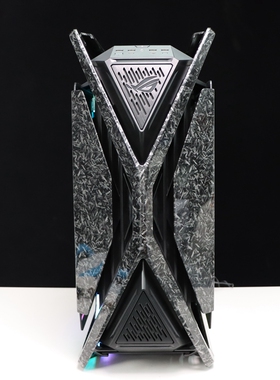 华硕GR701创世神碳纤维纹机箱灯板定制