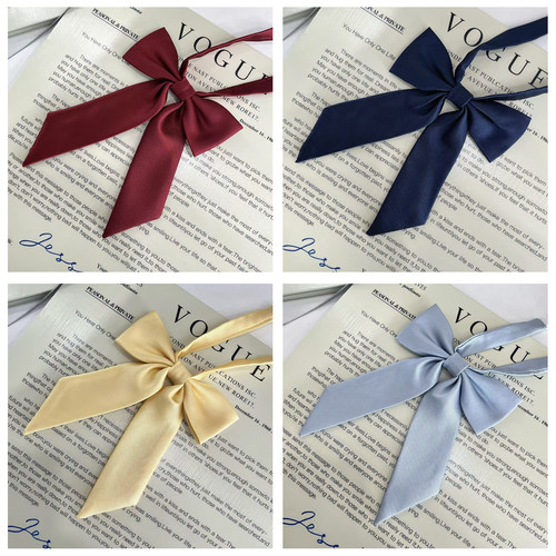 花千猪JK纯色长柄领结