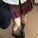花千猪原创 宴川格裙  jk制服校供感a字型百褶裙红格百搭款jk裙