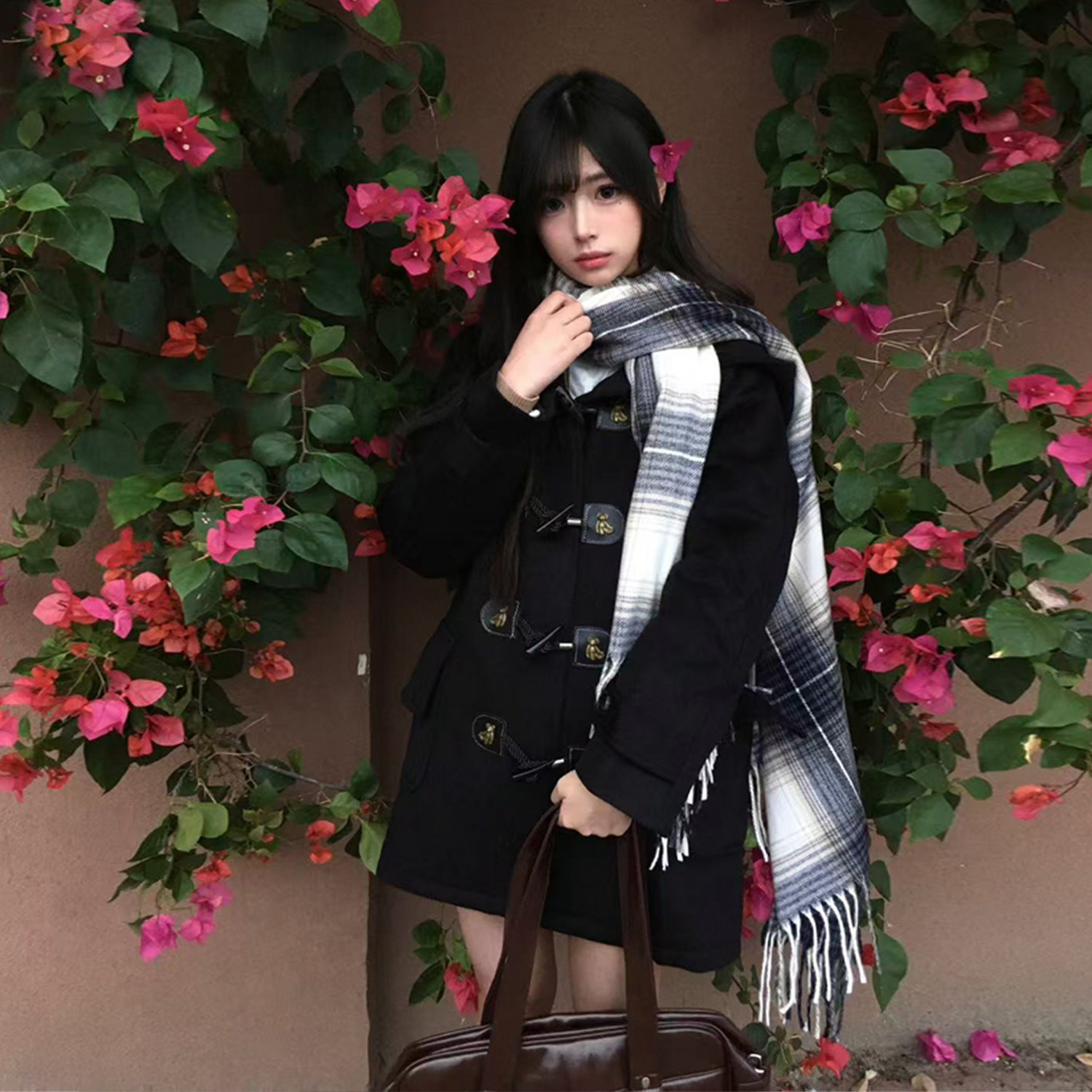 花千猪原创 星屿高大衣 日系学院风jk制服短款多色连帽牛角扣外套,女装/女士精品,毛呢外套,淘宝优惠券,粉丝福利购,淘宝优惠卷