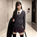 花千猪原创 毛衣开衫 JK多色针织外套学院风校供感jk制服长袖上衣