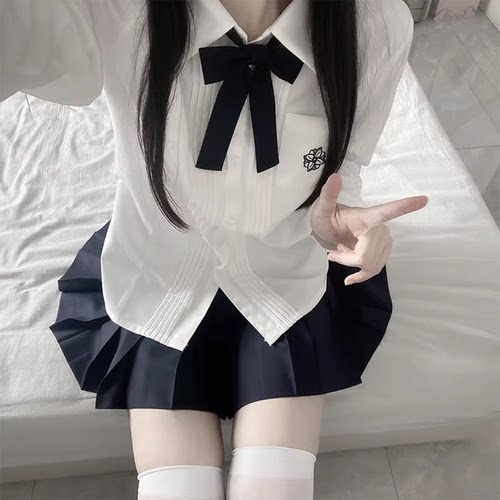 长袖花千猪jk风琴褶原创