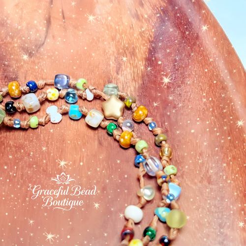 随喜珠珠原创「异域」捷克珠编制手链星星月亮恶魔之眼小众精致