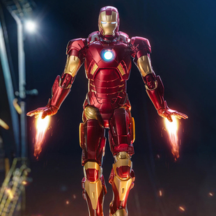 正版钢铁侠mk9关节可动模型手办中动玩具漫威周边马克礼物人偶