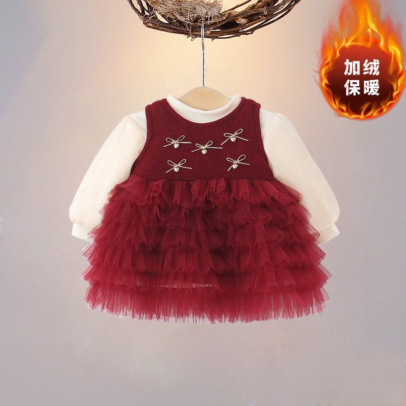 女童秋冬加绒厚款连衣裙婴儿新款洋气一周岁礼服裙韩版蛋糕公主裙,童装/婴儿装/亲子装,连衣裙,淘宝优惠券,粉丝福利购,淘宝优惠卷