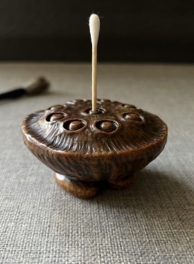 香插 石头雕刻 可镇纸 摆件茶道配件