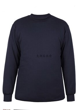 男士棉袄桑蚕丝内衣灰色圆领棉袄
