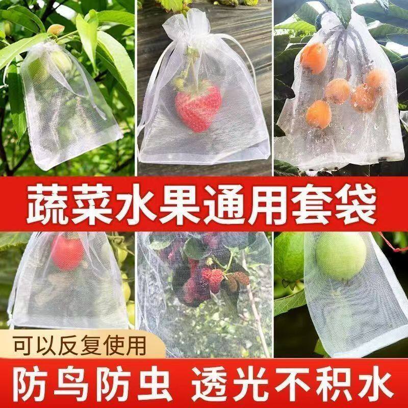 【到手50个】尼龙水果防虫网袋保护水果防鸟防虫结实耐用