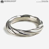 24早春新款 MMM扭曲6纹永恒银色戒指男女情侣百搭轻奢时尚 饰品项链