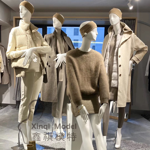 MAXMARA同款橱窗模特道具女全身服装店橱窗假人展示架婚纱模特儿