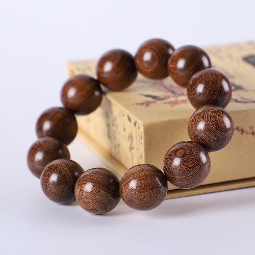 素款檀木民族风文玩佛珠手串盘玩