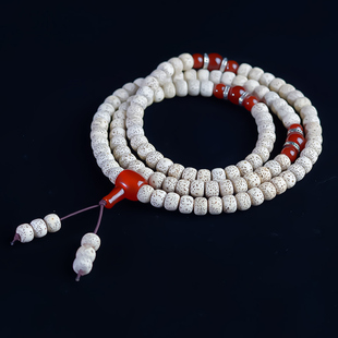 星月菩提十八籽散珠佛珠手串手链正月迷你菩提籽108颗玛瑙款 文玩