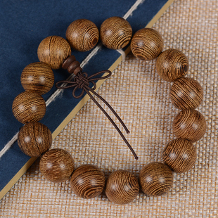 木鱼和善鸡翅木手串佛珠手链民族风男女手链红木文玩男女手串饰品