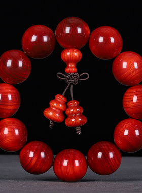 北沉香包浆固化透光琥珀血龙木松明子葫芦手串男士佛珠文玩手链