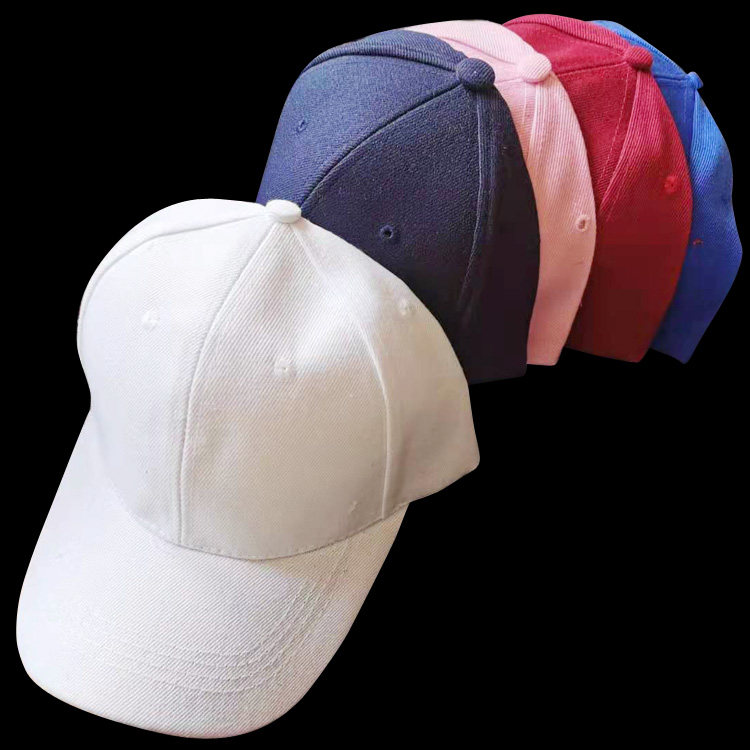 鸭舌帽粉色工作帽子白色售货员广告喧传定制旅游春秋光身学生藏青