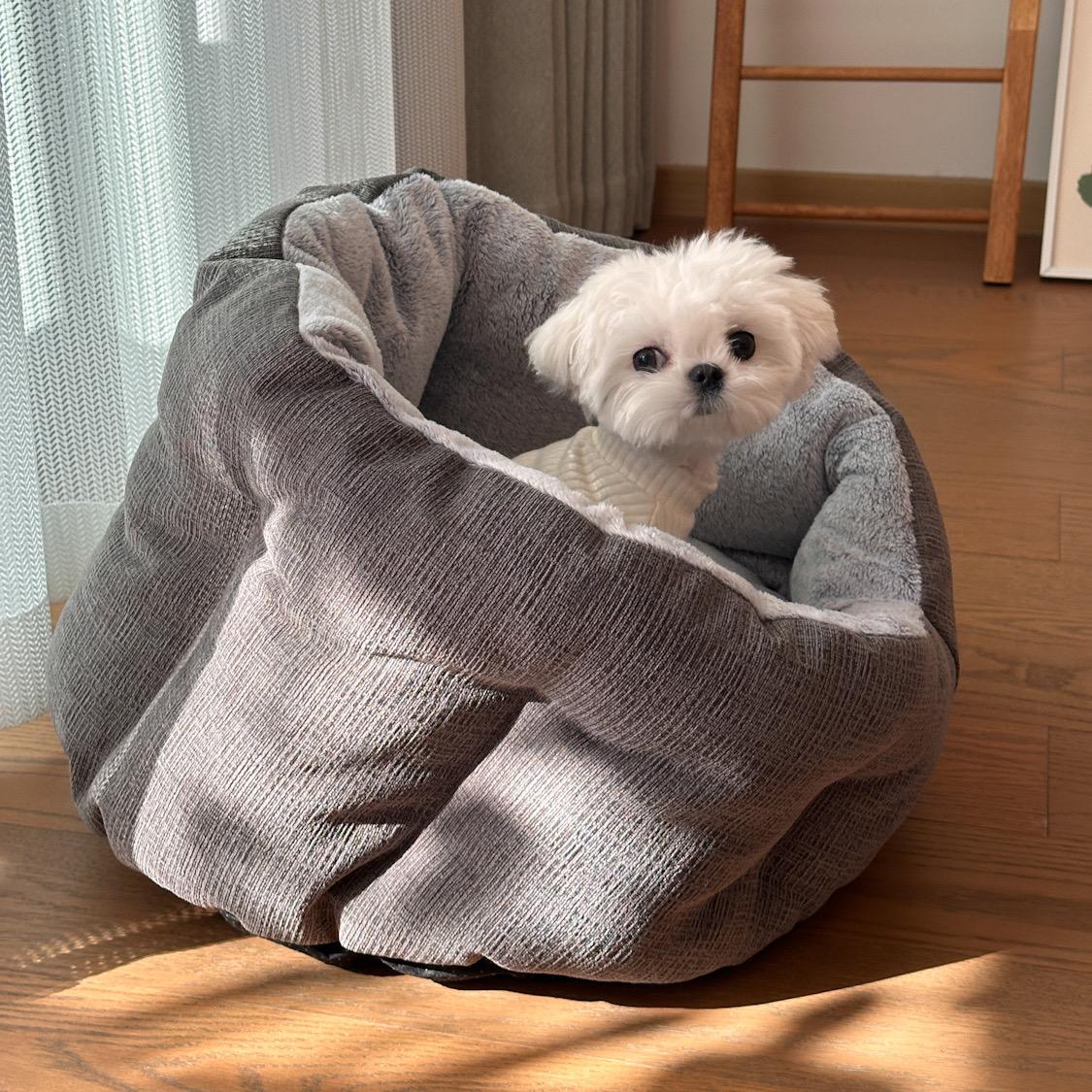 包围式宠物窝保暖厚实耐脏冬季狗窝猫窝帐篷狗房子窝垫加绒加厚