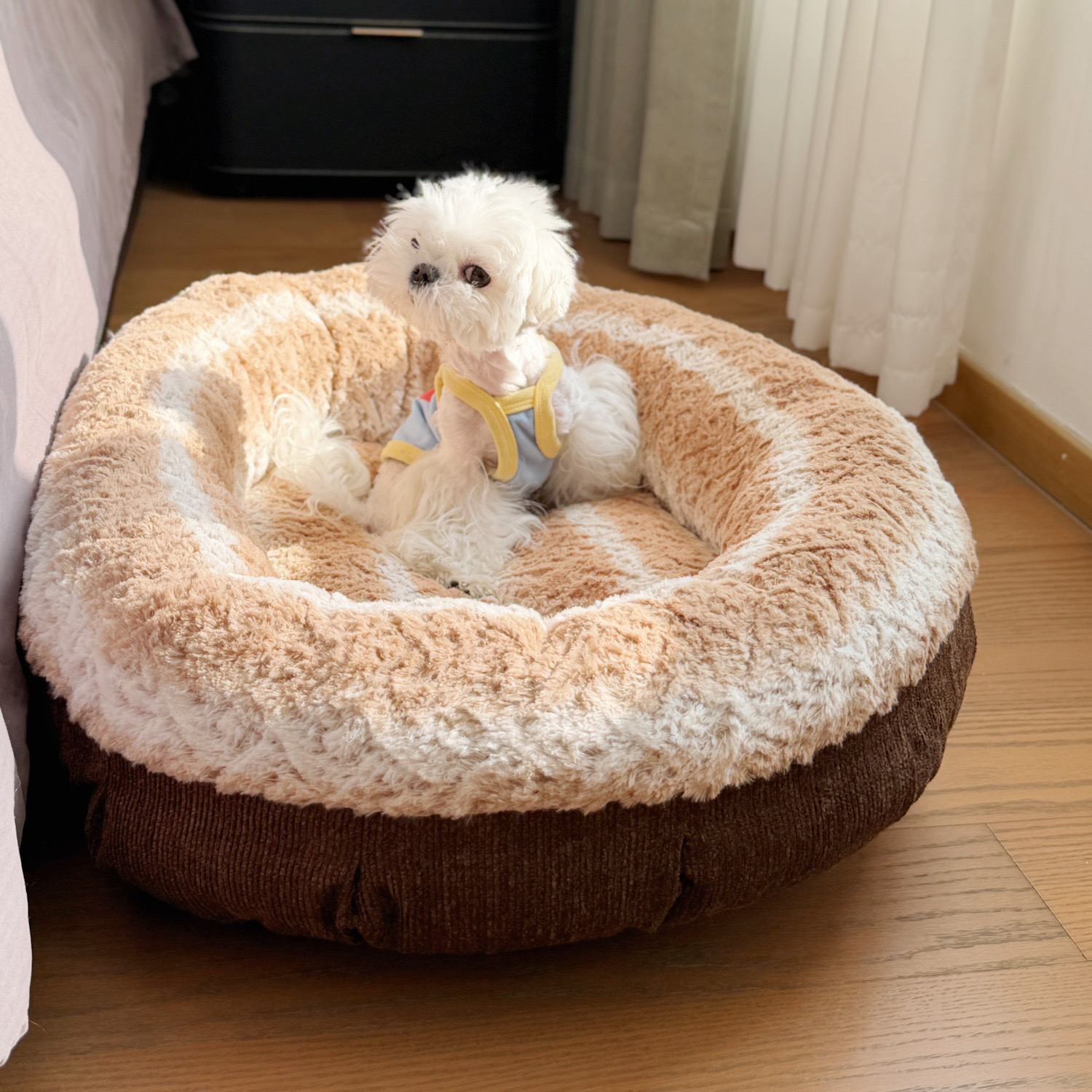 耐脏厚实毛毛虫狗窝加绒加厚中型犬小型犬毛绒狗床垫子狗沙发猫窝